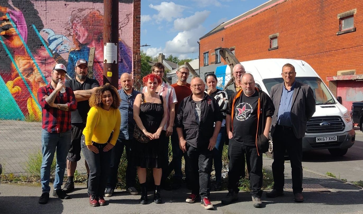 Venue owners, operators and staff with Darren and Charlotte after a Bradford venue meeting