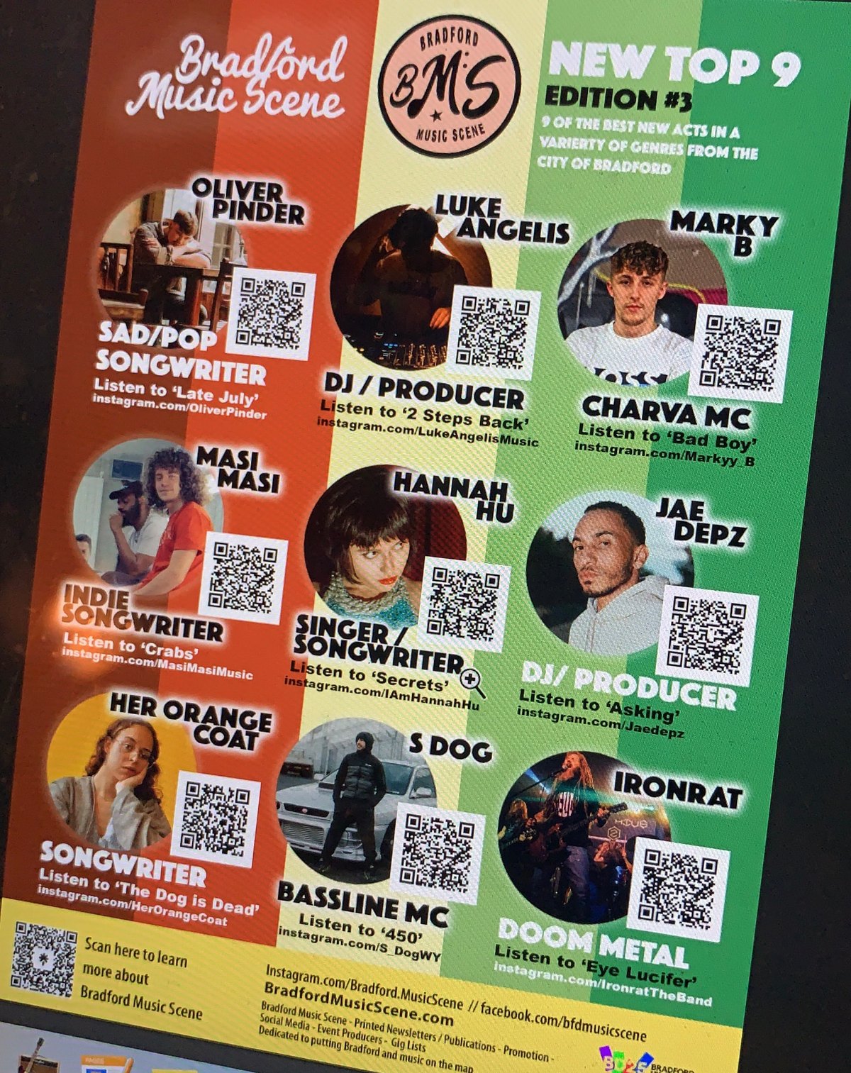 New Top 9 edition three, featuring nine new acts from the city of Bradford